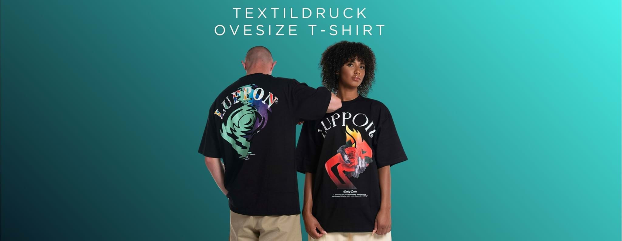 Textildruck Oversize Premium T-Shirt